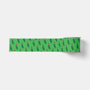 Ruban Gros-grain Cornichon à l'aneth de Noël portant un chapeau de