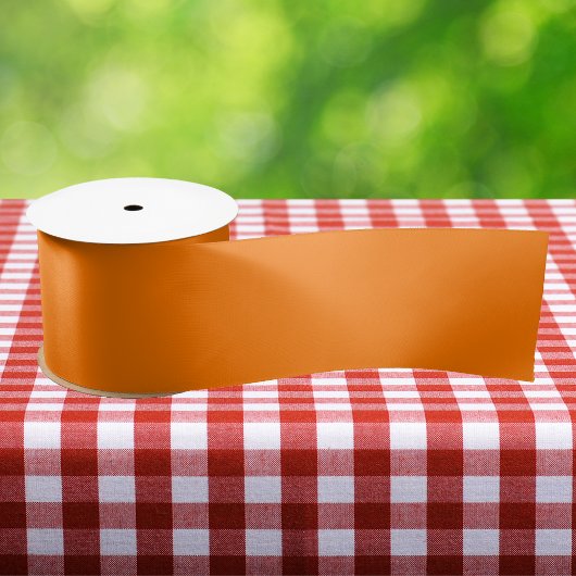 Ruban Gros-grain Couleur solide orange de sécurité