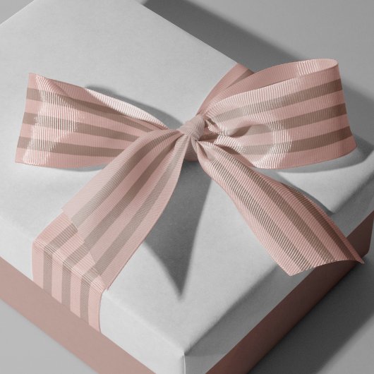 Ruban Gros-grain Couleurs FFCEC7 et D6AEA3