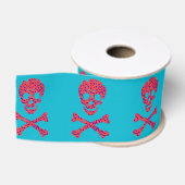 Ruban Gros-grain Crâne à motifs floraux (Bobine)
