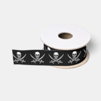 Crâne de pirate et os croisés avec épée