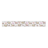 Ruban Gros-grain Cute Aquarelle ferme Grange Animaux Motif (Devant)
