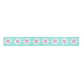 Ruban Gros-grain Daisy Simple Turquoise (Devant)