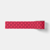 Ruban Gros-grain Damier Rouge Noir (Devant)