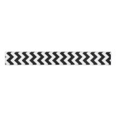 Ruban Gros-grain Design classique Chevron noir et blanc (Devant)