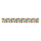 Ruban Gros-grain Design de style mondrien (Devant)