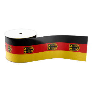 Ruban Gros-grain Drapeau allemand et aigle Allemagne Voyage, vacanc