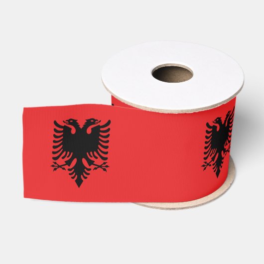 Ruban Gros-grain Drapeau de l'Albanie (Bobine)