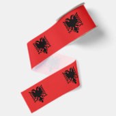 Ruban Gros-grain Drapeau de l'Albanie (Dos)