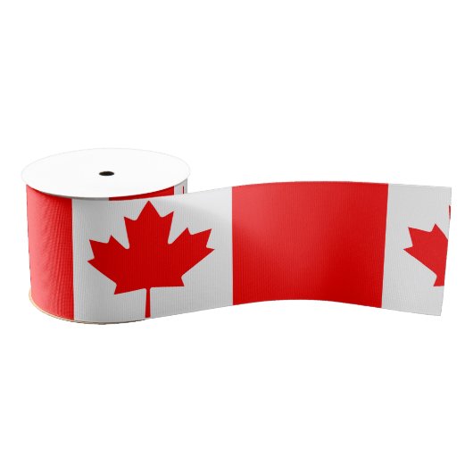 Ruban Gros-grain Drapeau du Canada (Bobine)