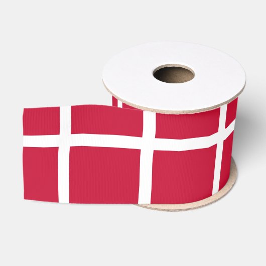 Ruban Gros-grain Drapeau du Danemark (Bobine)