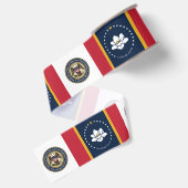 Ruban Gros-grain Drapeau du Mississippi (Dos)