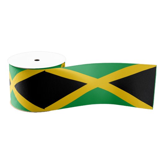 Ruban Gros-grain Drapeau jamaïcain (Bobine)