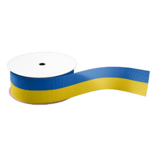 Ruban Gros-grain Drapeau Patriotique D'Ukraine