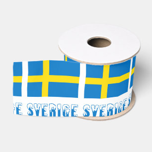Ruban Gros-grain Drapeau suédois Sverige
