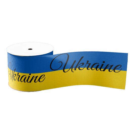 Ruban Gros-grain Drapeau ukrainien & Voyage Ukraine, mariages / spo (Bobine)