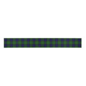 Ruban Gros-grain Dundas tartan bleu vert plaid (Devant)