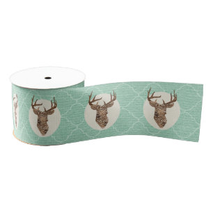 Ruban Gros-grain Elegant Deer Antlers Mariage campagnard rustique