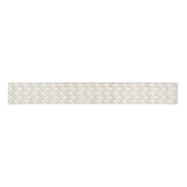 Ruban Gros-grain Elegant Gold Glitter Tiger Print White Design (Devant)