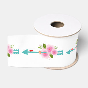 Ruban Gros-grain Élégant Mariage floral Pastel floral élégant