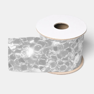 Ruban Gros-grain Élégant Parties scintillant Argent Sparkle Glam Se