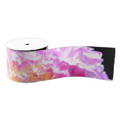 Ruban Gros-grain Elégante hydrangée rose violet orange (Bobine)