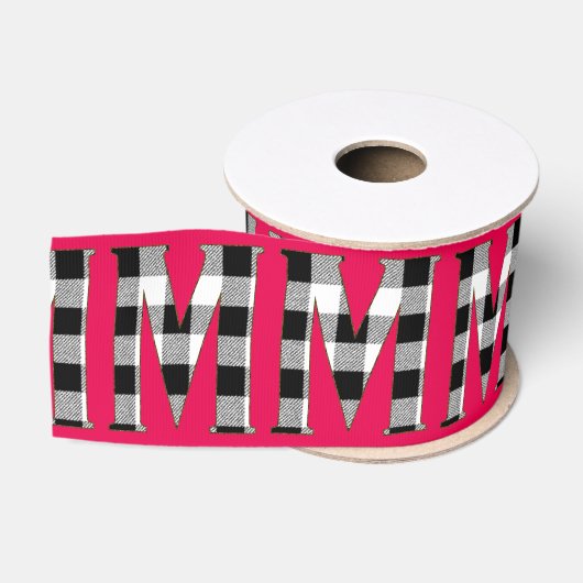 RUBAN GROS-GRAIN EN VICHY M (Bobine)