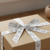 Ruban Gros-grain étiquette de vêtements personnalisés de 1,5 po pou