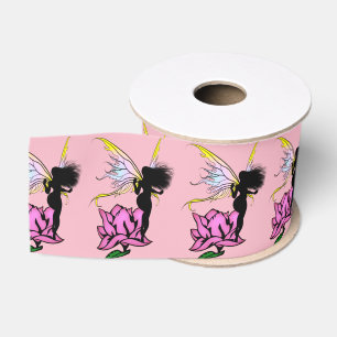 Ruban Gros-grain Fée d'ombre rose