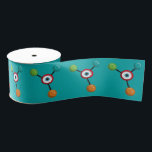 Ruban Gros-grain Fête d'anniversaire de Mad Science<br><div class="desc">Ruban décoratif de la Science Party. Crédit : DreAmLoft.</div>