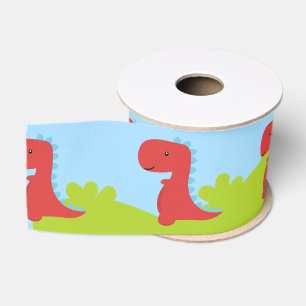 Ruban Gros-grain Fête sur le thème des dinosaures mignons