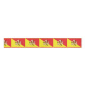 Ruban Gros-grain Flag of Sicily Trinacria Yellow & Red (Devant)