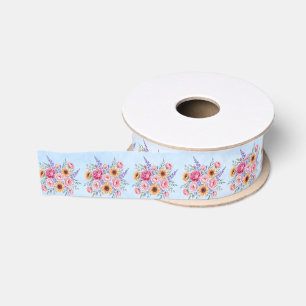 Ruban Gros-grain Fleurs