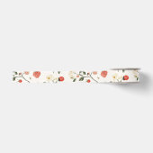Ruban Gros-grain Fleurs de fraises Anniversaire (Devant)