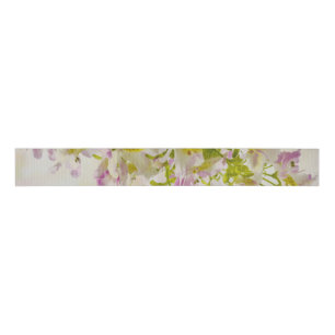 Ruban Gros-grain Fleurs papillons