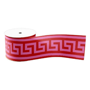 Ruban Gros-grain Fond de clé grecque DIY couleur rouge HP XL