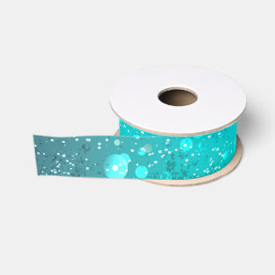 Ruban Gros-grain Fond en feuille de turquoise menthe