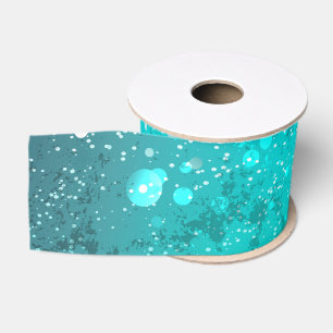 Ruban Gros-grain Fond en feuille de turquoise menthe