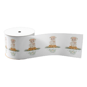 Ruban Gros-grain Forfaits de baby shower en milieu boisé Mouton