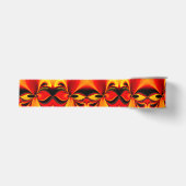 Ruban Gros-grain Fractale Orange Fury (Devant)
