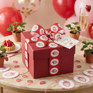 Ruban Gros-grain Fraise