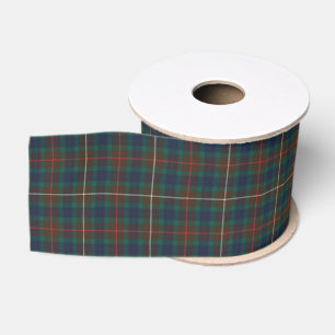 Ruban Gros-grain Fraser Chasse Tartan Plaid Motif