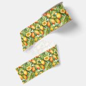 Ruban Gros-grain Fruits et feuilles de mangue (Dos)