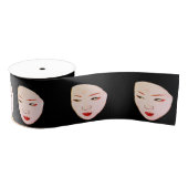 Ruban Gros-grain Geisha mask (Bobine)