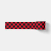 Ruban Gros-grain Gingham noir et rouge (Devant)