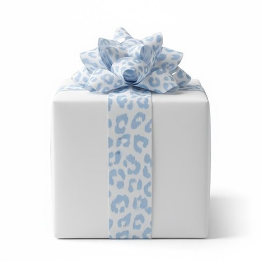 Ruban Gros-grain Glacier Leopard Winter