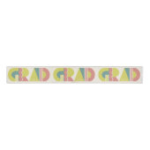 Ruban Gros-grain Graduation class of 2026 retro grosgrain ribbon (Devant)