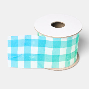 Ruban Gros-grain Green Plaid En vichy Country Farmhouse Simple Gros