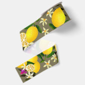 Ruban Gros-grain Gris citron (Dos)