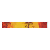 Ruban Gros-grain Grosgrain Rubbon African Safari Giraffe Sun (Devant)